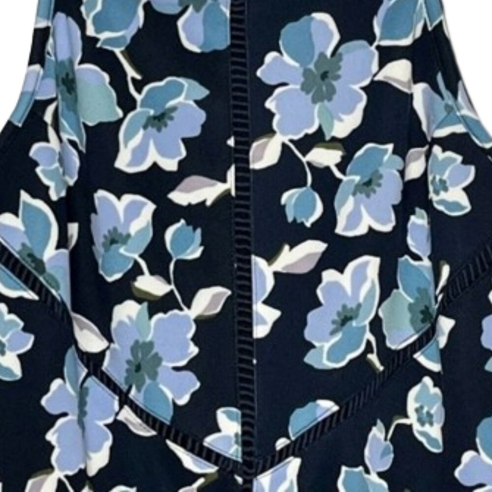 Altar'd State Ponte Floral Mini Skater Sundress - Blues - L - Picture 4 of 8
